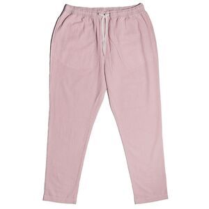 Mens Joggers Harem Pants Pink White Striped Drawstring Loose Casual Lounge XL